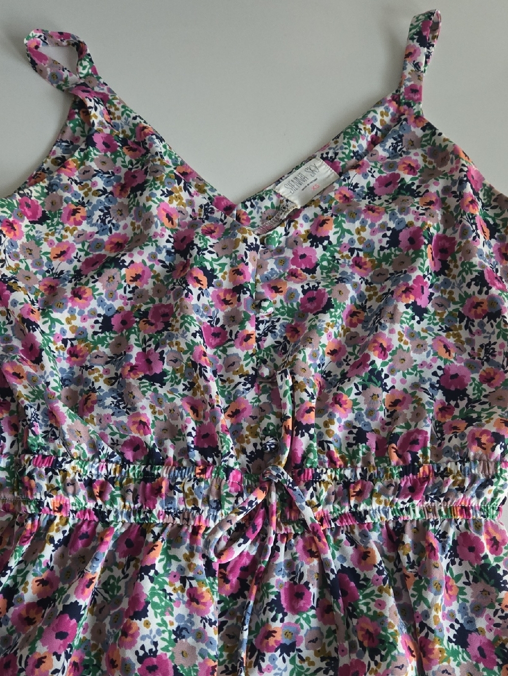 Sienna Sky Floral Print Pink Green Blue Summer Top